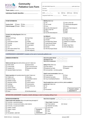 PCOCI V4 Irish Community Form January 2026 Image