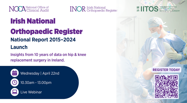 Irish National Orthopaedic Register National Report 2015-2024 Launch Image