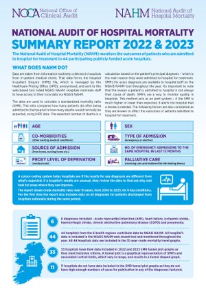 National Audit of Hospital Mortality Summary Report 2022-2023 Image